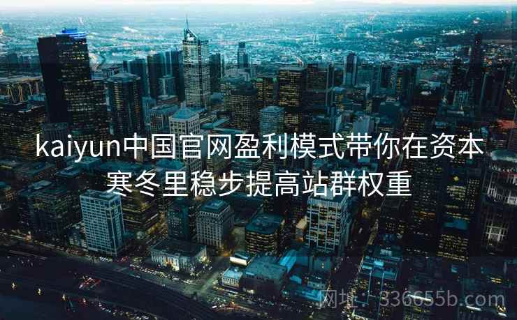 kaiyun中国官网盈利模式带你在资本寒冬里稳步提高站群权重